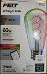 Feit Electric ST2160/RGBW/FIL/AG Smart Wifi Led Filament Bulb 60W. Fixed Price $19.99.