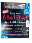 Brillant Led C9 Style Pure White 25' Faceted Diamond Christmas Lights New. Fixed Price $18.75.