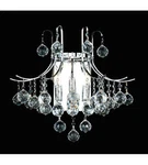 World Crystal Contour 3 Light Chandelier Wall Chrome. Fixed Price $158.00.