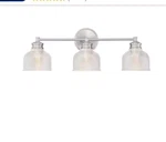 Trade Winds Lighting 3-LIGHT Bathroom Vanity Brushed Nickel. Fixed Price $85.00.