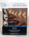 Walmart Mainstays Indoor Battery Operated Led Disco String Lights 5.5 Ft Nib. Fixed Price $12.60.