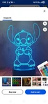 3D Illusion Night Light, 16 Color - Led Intelligent Remote Control Lamp. Fixed Price $11.99.