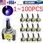 Blue Led Light 3PIN Rocker Toggle On/off Switch 30A 12V For Car Boat Marine Lot. Fixed Price $130.99.