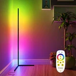 Led Floor Lamp Corner Rgbcw Color Changing Game Standing W/ Remote. Fixed Price $45.99.