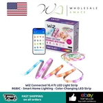 Wiz Connected 16.4 Ft Led Strip Rgbic Smart Home Lighting Color Changing. Fixed Price $29.99.
