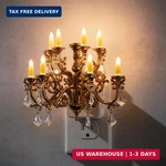 Lights Plug Into Wall,crystal Chandelier Candle With Dusk Da. Fixed Price $57.80.