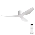52-INCH White Ceiling Fan Without Light, Modern Low-profile Flush Mount W.... Fixed Price $156.73.