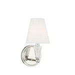 Savoy House 1-LIGHT 5.5" Wall Sconce, Polished Nickel M90102PN. Fixed Price $107.20.