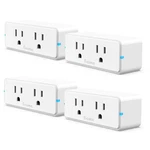 Dual Smart Plug 4 Pack, 15A Wifi Bluetooth Outlet, Work With Alexa And Google As. Fixed Price $73.99.