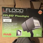 Rab Lighting FFLED26 26W Daylight Bronze Outdoor Flood. Fixed Price $175.00.