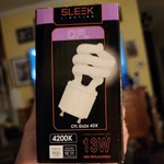 Sleeklighting Clf GU24 Base Prong Bulb 13WATT 4200K Cool White. Fixed Price $14.99.