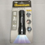 Nib Quantum Flashlight Qfl-uv Black 36.5FT Range 5.5HRS Run Time. Fixed Price $11.99.