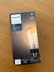 Philips Hue Dimmable Warm White Vintage Smart ST19 Edison Bulb. Fixed Price $35.00.