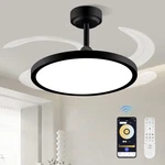 Baysquirrel Slim Retractable Ceiling Fan With Lights And Remote/app CONTROL,6.... Fixed Price $117.09.