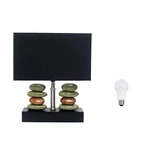 Elegant Designs LT1036-BLK-LB 14" Rectangular Dual Stacked Stone Ceramic Tabl.... Fixed Price $39.61.