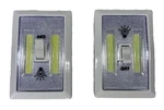 Cordless Lighted Switch Wall Up Night Lite Toggle 2 Pack. Fixed Price $9.00.