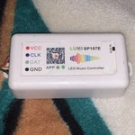 Lumi SP107E Led Music Controller App White Plastic Black Cord. Fixed Price $15.00.