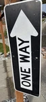 12 X36 Rare Vintage One Way Arrow Sign With State Official Approval Sticker. Fixed Price $35.89.