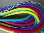 Vintage Fabric Cable Flex 3CORE Round Multi Color Industrial Braided Lamp Cord. Fixed Price $35.99.