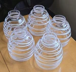 Set Of Westinghouse Raised White Rope Design Glass Ceiling Fan Shade 5.5". Fixed Price $50.00.
