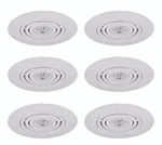 6PK Elegant Lighting 35 Degree 6" Adjustable Trim With Gimbal Ring PAR30/R30/BR3. Fixed Price $9.99.