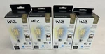 Lot Of 4- Wiz Connected Smart Led Filament Bulb Clear 60W ST19 E26 -free S/h. Fixed Price $49.98.