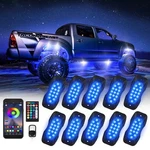 Rock Lights For Trucks 10 Pods Rgb Led With Bluetooth App/remote .... Fixed Price $53.48.
