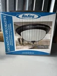 DRLC701 Exhaust Fan With Light, Air King, Oil Rubbed Bronze, New Open Box. Fixed Price $107.99.