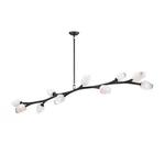 ET2 Lighting Blossom 19" 10-LIGHT Pendant, Black/clear/frosted E32797-93BK. Fixed Price $968.00.