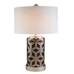Ore International K-4276T 29" Chestnut Bamboo Weave Design Table Lamp, Silv.... Fixed Price $336.29.