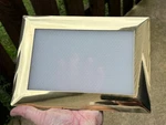 8X10 Nos Vtg Progress P6650 Recessed Light Rectangle Brass Frame Albalite Glass. Fixed Price $29.99.