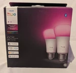 Philips Hue White & Color Ambiance Smart E26 Light Bulbs - Pack Of New. Fixed Price $52.99.