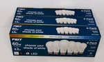 Feit Electric 60 Watt A19 E26 Dimmable Led Bulb 6-PACK. Fixed Price $15.33.