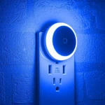 Blue Led Light, Plug In, Dusk To Dawn Smart Sensor, Small Round. Fixed Price $16.73.
