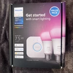 Philips Hue 75W White &color Ambience Starter Kit E26 2-PACK. New Sealed. Fixed Price $53.00.