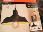 Sylvania Hudson Matte Black Pendant Light, Dimmable Led, 9IN, Soft White. Fixed Price $47.49.