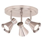 Vaxcel Alto 3 Directional Light, Brushed Nickel/chrome - C0219. Fixed Price $188.99.