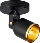 Aisilan Black And Gold Dimmable Directional Ceiling Spotlight Indoor Adjusta. Fixed Price $45.99.