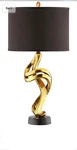 Elk Home Belle Gold With Black Shade 1 Light Table Lamp. Fixed Price $80.00.