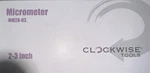 Clockwise Tools MMTR-03 Premium Outside Micrometer W/ Carbide Tip 2-3 In Measure. Fixed Price $19.95.