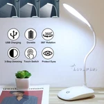 Led Desk Light Dimmable Bedside Reading Night Lamp Usb Rechargeable Touch Sensor. Fixed Price $10.78.