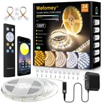 Wefomey White Strip Lights, 100FT 1440LEDS, 2700K-6500K Tunable. Fixed Price $44.76.