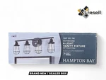 Hampton Bay Southbourne 28" 4-LIGHT Matte Black Vanity Steel Cage Frame. Fixed Price $37.43.