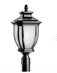 Salisbury By: Kichler Lighting 1-LIGHT Outdoor Post Lantern #9938BK. Fixed Price $98.95.