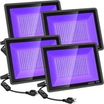 300W Led Black Flood Light 4 Pack - Waterproof For Parties & Events. Fixed Price $168.99.