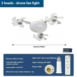 Smart Silent Fan Light With E27 Screw Creative 3/4/5 Head Remote-controlled. Fixed Price $108.99.