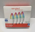 Sengled Smart Candle Light Bulbs, E12, 4PK Color Changing Alexa. Fixed Price $29.74.