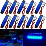 10 Pack Led Rock Strip Lights Waterproof Exterior Interior Car Blue. Fixed Price $25.99.