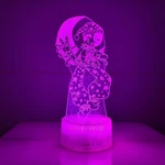 3D Illusion Night Light Led Lamp With Remote Control 16 Color Changing Visual Be. Fixed Price $29.38.