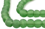 Light Green Recycled Glass Beads 14MM Ghana African Sea Round Large Hole. Fixed Price $12.00.